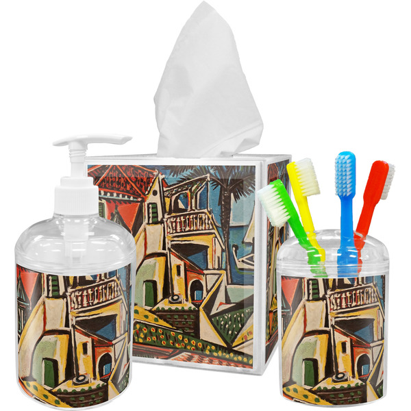 Mediterranean Landscape by Pablo Picasso Bathroom Accessories Set (Personalized)