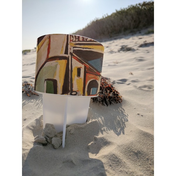 Mediterranean Landscape by Pablo Picasso Beach Spiker white on beach with sand