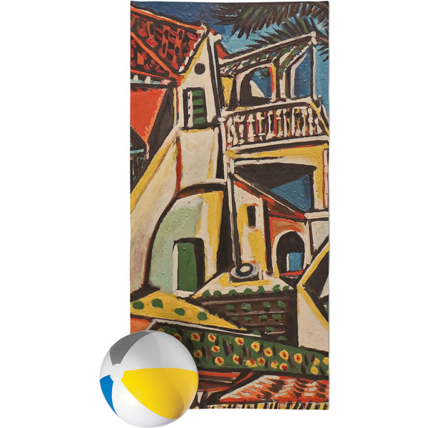 Custom Mediterranean Landscape by Pablo Picasso Beach Towel