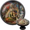 Mediterranean Landscape by Pablo Picasso Black Custom Cabinet Knob (Front and Side)
