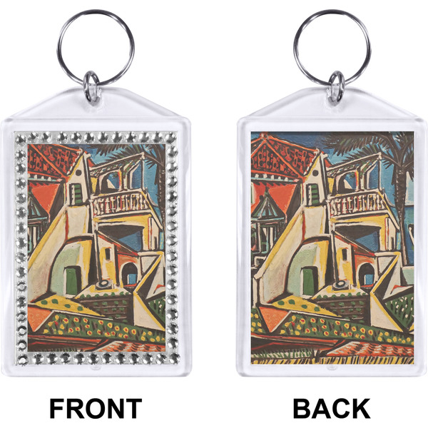 Mediterranean Landscape by Pablo Picasso Bling Keychain (Front + Back)
