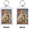 Mediterranean Landscape by Pablo Picasso Bling Keychain (Front + Back)