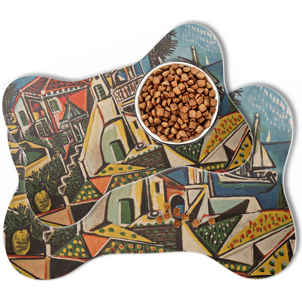 Mediterranean Landscape by Pablo Picasso Bone Shaped Dog Mats - MAIN