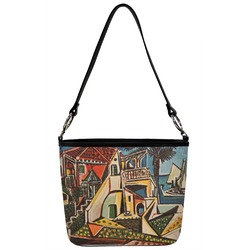 Mediterranean Landscape by Pablo Picasso Bucket Bag w/ Genuine Leather Trim