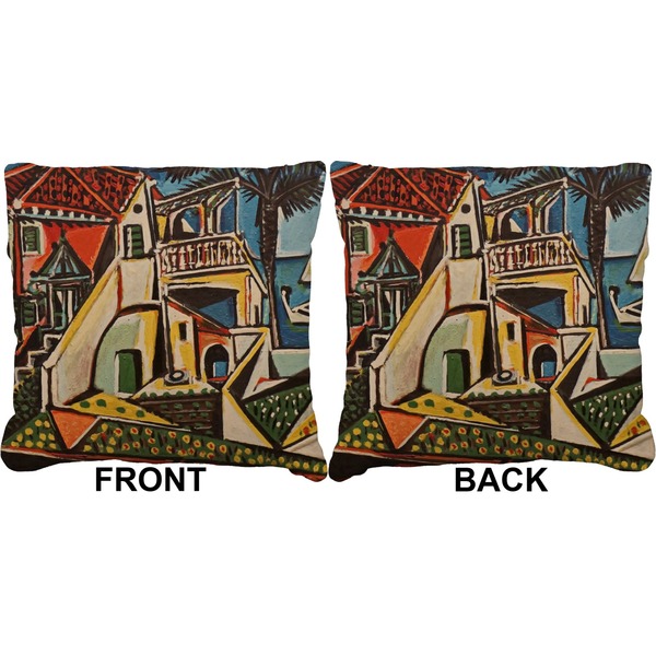 Mediterranean Landscape by Pablo Picasso Burlap Pillow Approval