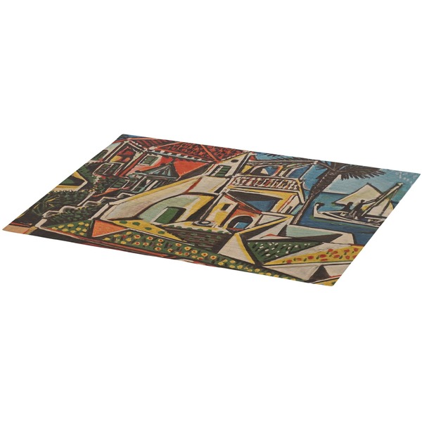 Mediterranean Landscape by Pablo Picasso Burlap Placemat (Angle View)