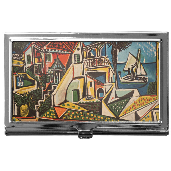Custom Mediterranean Landscape by Pablo Picasso Business Card Case
