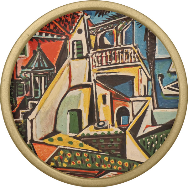 Mediterranean Landscape by Pablo Picasso Cabinet Knob - Gold - Front
