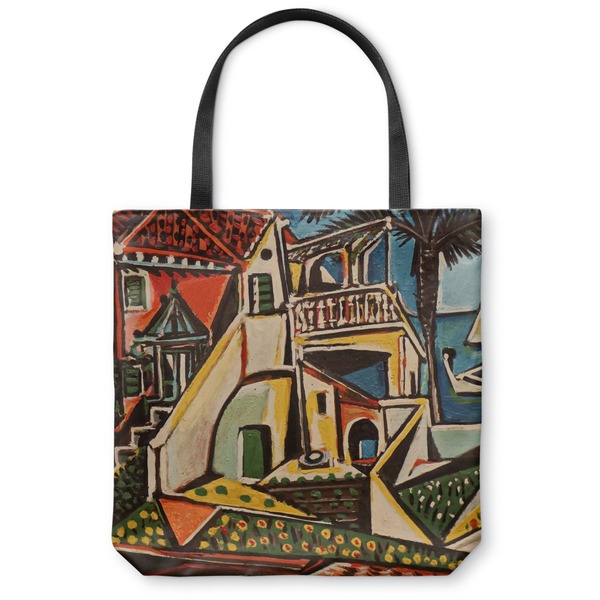 Custom Mediterranean Landscape by Pablo Picasso Canvas Tote Bag - Large - 18"x18"