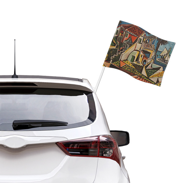 Mediterranean Landscape by Pablo Picasso Car Flag - Large - LIFESTYLE