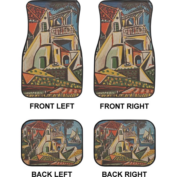 Mediterranean Landscape by Pablo Picasso Car Floor Mats Set (2F + 2B)