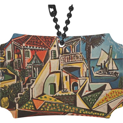 Mediterranean Landscape by Pablo Picasso Rear View Mirror Ornament
