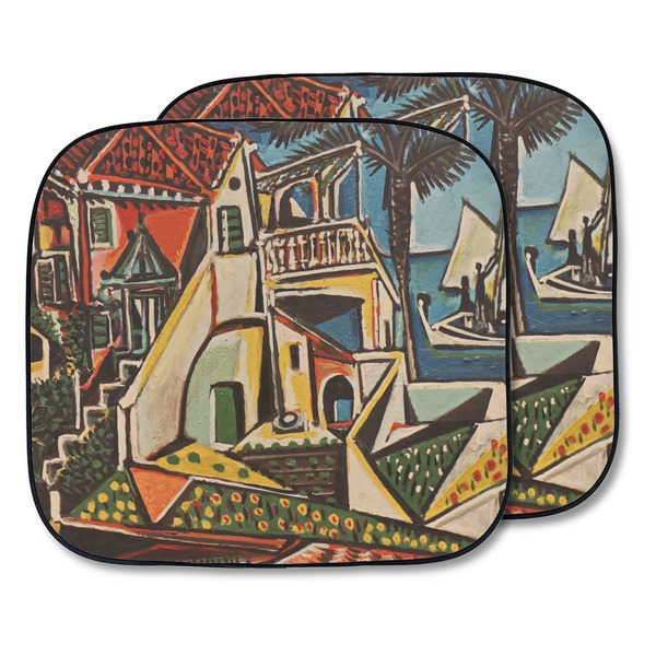 Custom Mediterranean Landscape by Pablo Picasso Car Sun Shade - Two Piece