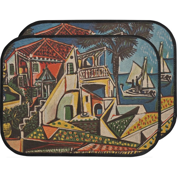 Custom Mediterranean Landscape by Pablo Picasso Car Floor Mats (Back Seat)