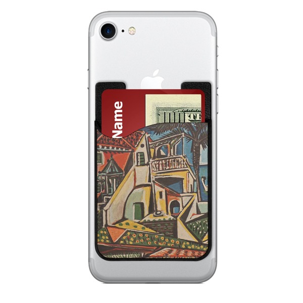 Custom Mediterranean Landscape by Pablo Picasso 2-in-1 Cell Phone Credit Card Holder & Screen Cleaner