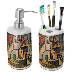 Mediterranean Landscape by Pablo Picasso Ceramic Bathroom Accessories Set