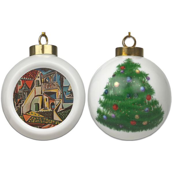 Mediterranean Landscape by Pablo Picasso Ceramic Christmas Ornament - X-Mas Tree (APPROVAL)