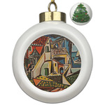 Mediterranean Landscape by Pablo Picasso Ceramic Ball Ornament - Christmas Tree