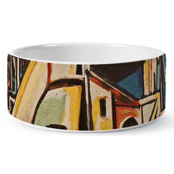 Mediterranean Landscape by Pablo Picasso Ceramic Dog Bowl - Medium - Front