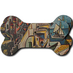 Mediterranean Landscape by Pablo Picasso Ceramic Dog Ornament - Front & Back