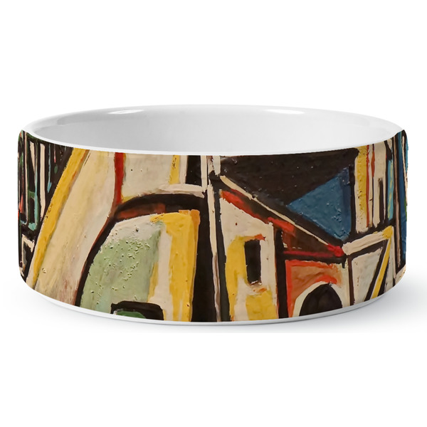 Custom Mediterranean Landscape by Pablo Picasso Ceramic Dog Bowl