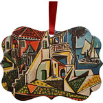 Mediterranean Landscape by Pablo Picasso Metal Frame Ornament - Double Sided