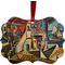 Mediterranean Landscape by Pablo Picasso Christmas Ornament (Front View)