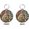 Mediterranean Landscape by Pablo Picasso Circle Keychain (Front + Back)