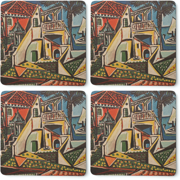 Mediterranean Landscape by Pablo Picasso Coaster Rubber Back - Apvl