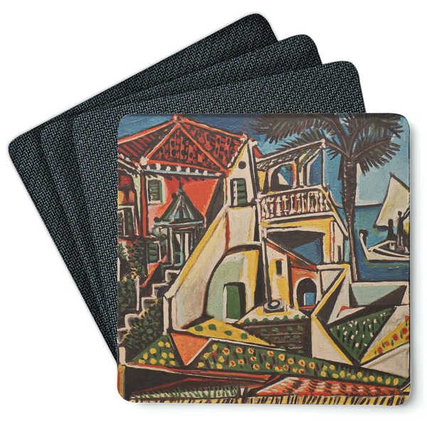 Mediterranean Landscape by Pablo Picasso Coaster Rubber Back - Main