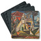 Mediterranean Landscape by Pablo Picasso Square Rubber Backed Coasters - Set of 4