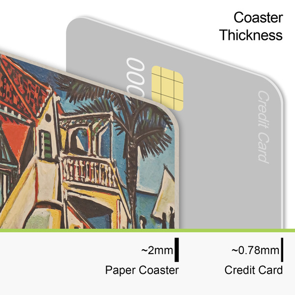 Mediterranean Landscape by Pablo Picasso Coaster Thickness