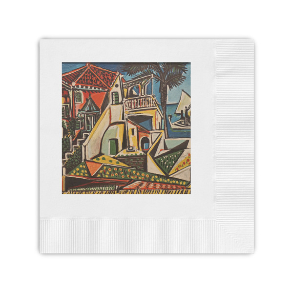Custom Mediterranean Landscape by Pablo Picasso Coined Cocktail Napkins