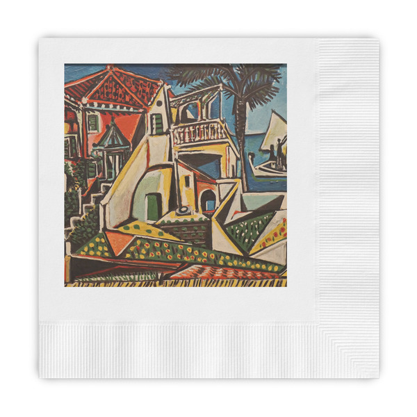 Custom Mediterranean Landscape by Pablo Picasso Embossed Decorative Napkins