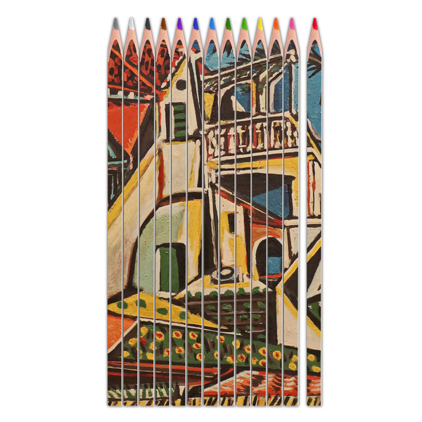 Custom Mediterranean Landscape by Pablo Picasso Colored Pencils
