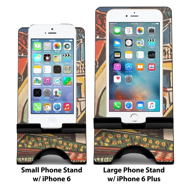 Mediterranean Landscape by Pablo Picasso Compare Phone Stand Sizes - with iPhones