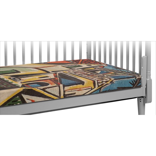 Custom Mediterranean Landscape by Pablo Picasso Crib Fitted Sheet