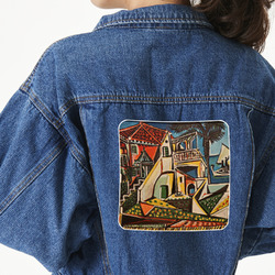 Mediterranean Landscape by Pablo Picasso Twill Iron On Patch - Custom Shape - 2XL - Set of 4
