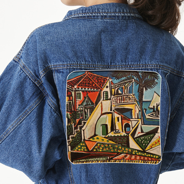 Custom Mediterranean Landscape by Pablo Picasso Twill Iron On Patch - Custom Shape - 3XL