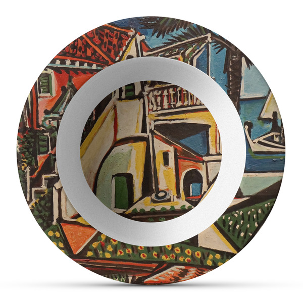 Custom Mediterranean Landscape by Pablo Picasso Plastic Bowl - Microwave Safe - Composite Polymer