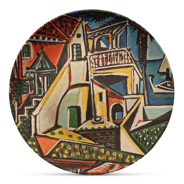 Custom Mediterranean Landscape by Pablo Picasso Microwave Safe Plastic Plate - Composite Polymer