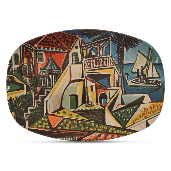 Custom Mediterranean Landscape by Pablo Picasso Plastic Platter - Microwave & Oven Safe Composite Polymer