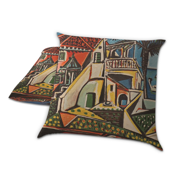 Mediterranean Landscape by Pablo Picasso Decorative Pillow Case - TWO