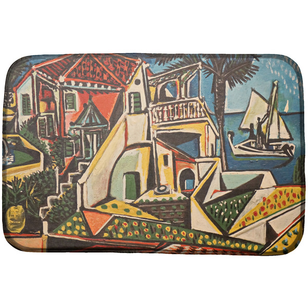 Custom Mediterranean Landscape by Pablo Picasso Dish Drying Mat