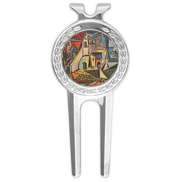 Custom Mediterranean Landscape by Pablo Picasso Golf Divot Tool & Ball Marker