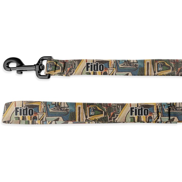 Custom Mediterranean Landscape by Pablo Picasso Deluxe Dog Leash - 4 ft