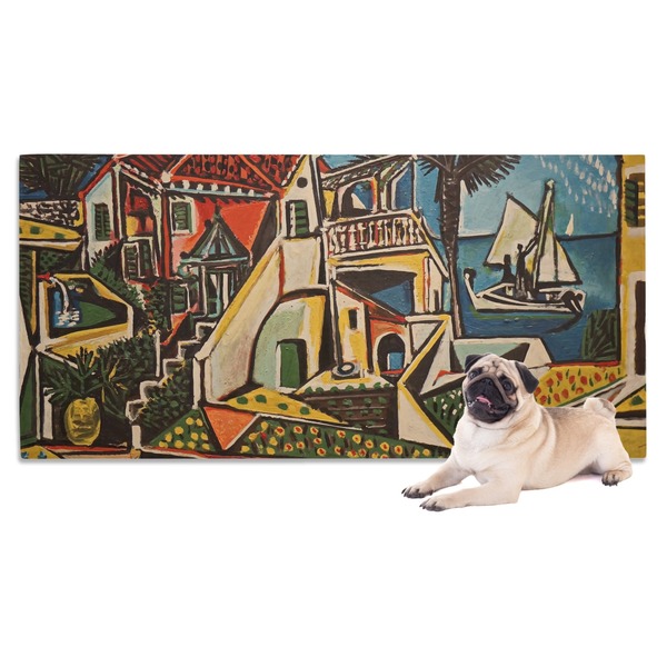 Custom Mediterranean Landscape by Pablo Picasso Dog Towel