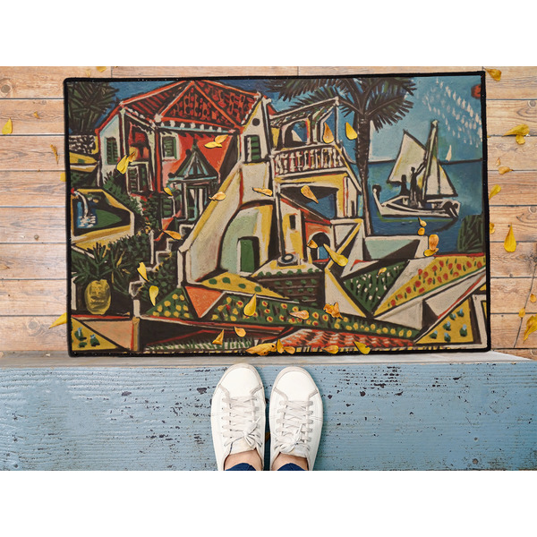 Mediterranean Landscape by Pablo Picasso Door Mat - LIFESTYLE (Med)