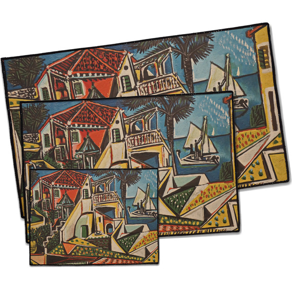 Mediterranean Landscape by Pablo Picasso Door Mats - PARENT MAIN