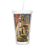 Mediterranean Landscape by Pablo Picasso Double Wall Tumbler with Straw